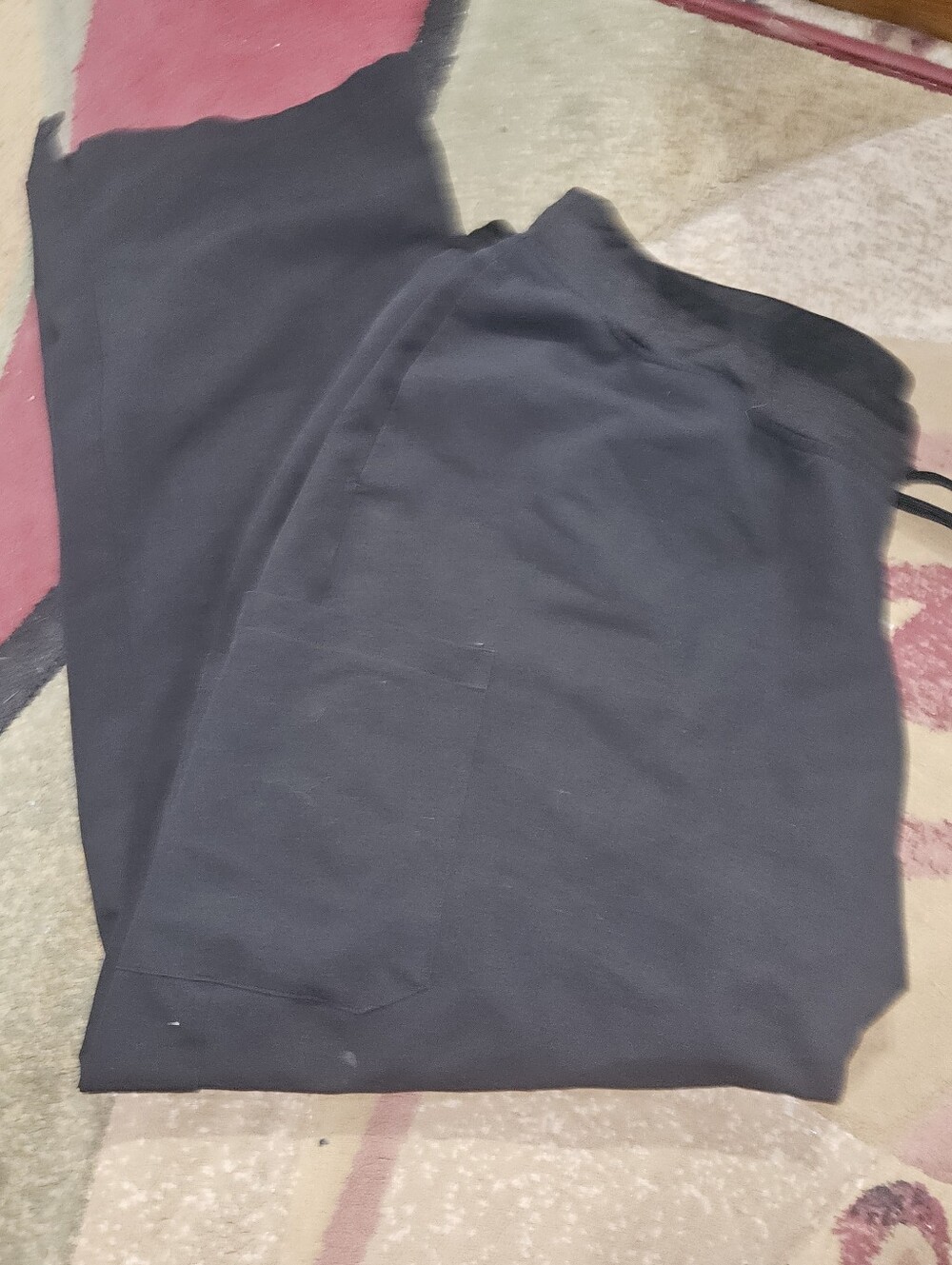 Mandala Black Scrub Bottoms